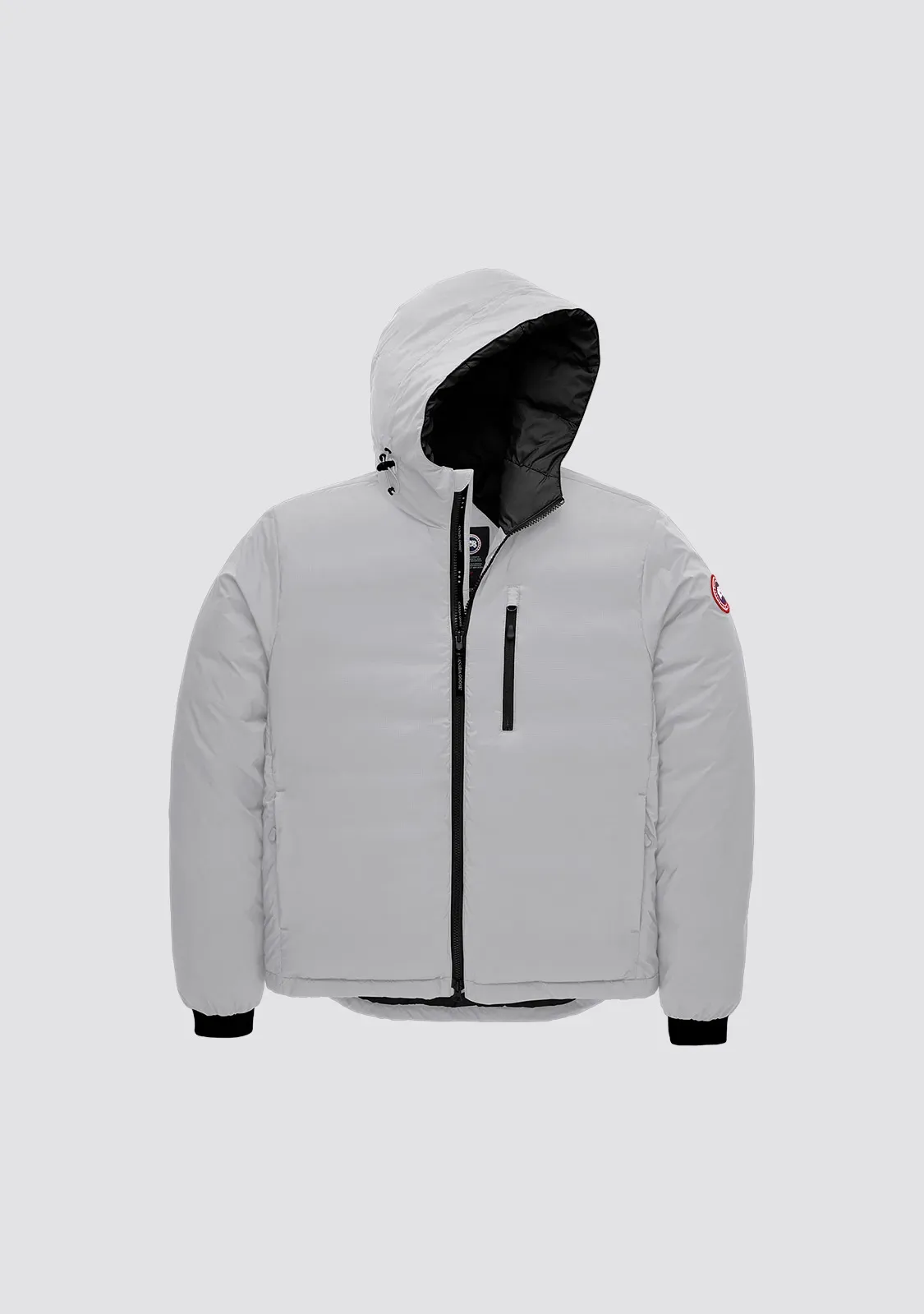 Model 5078M Lodge men's short hooded lightweight model. Color: White official website picture. Size: S M L XL XXL.